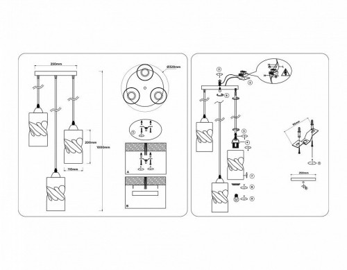 Подвесной светильник Ambrella light Traditional TR3414