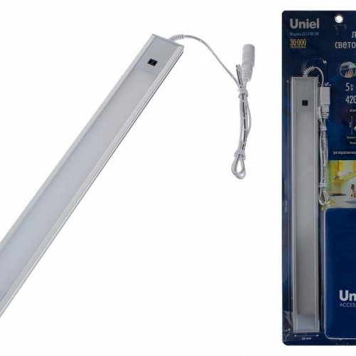 Мебельный светодиодный светильник (UL-00002881) Uniel ULI-F40-5W/4200K Sensor IP20 Silver