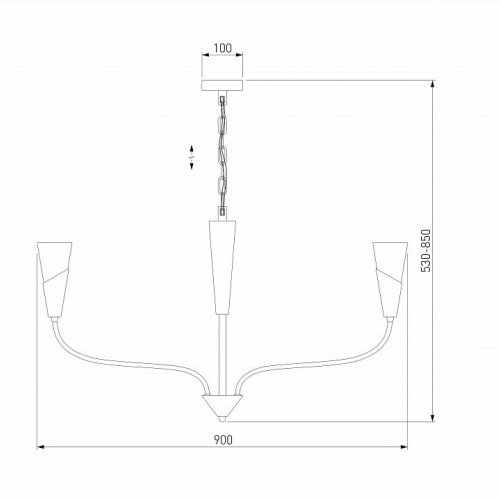 Подвесная люстра Eurosvet Rhyton 60167/8 латунь