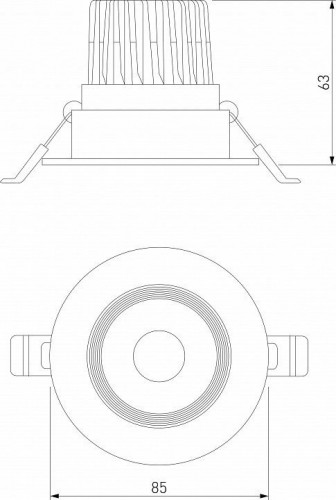 Встраиваемый светодиодный светильник Elektrostandard Even 25094/LED a065459