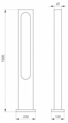 Уличный светодиодный светильник Arlight LGD-Muse-Boll-H1500-18W Warm3000 035395