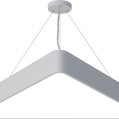 Подвесной светодиодный светильник Geometria ЭРА Delta SPO-152-W-40K-048 48Вт 4000К белый Б0050576