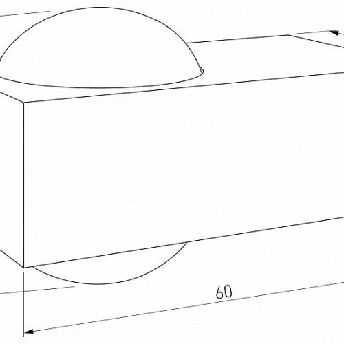 Уличный настенный светильник со светодиодами Elektrostandard Lenses a070452