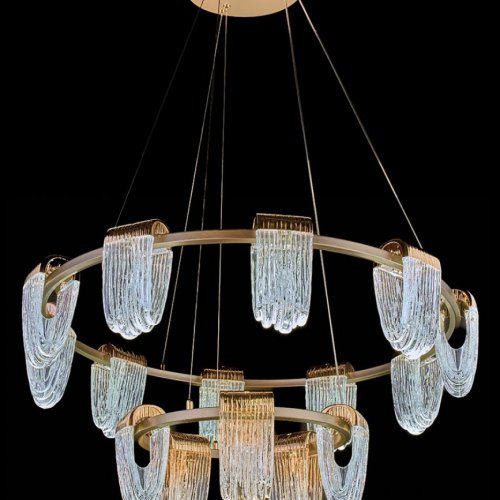 Подвесная люстра Cascade LE7717/10+5 Gold