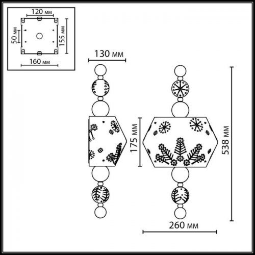 Бра Karelia 5444/1WA Бра Karelia 5444/1WA