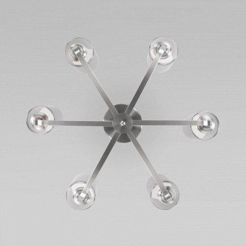 Потолочная люстра Eurosvet Defi 60138/6 сатин-никель