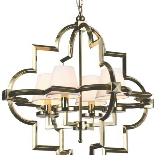 Подвесная люстра Mandeville KM0728P-4M brass/white Подвесная люстра Mandeville KM0728P-4M brass/white