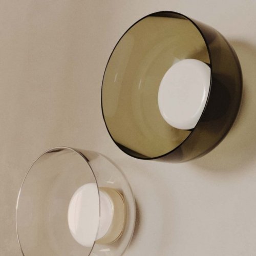 Настенный светильник Ipon A1316 Matt black / shade Clear