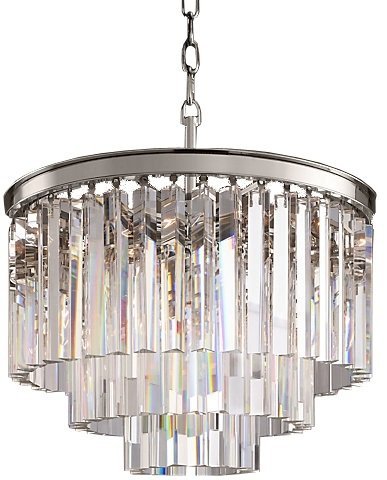 Подвесная люстра 1920s Odeon KR0387P-6 chrome/clear