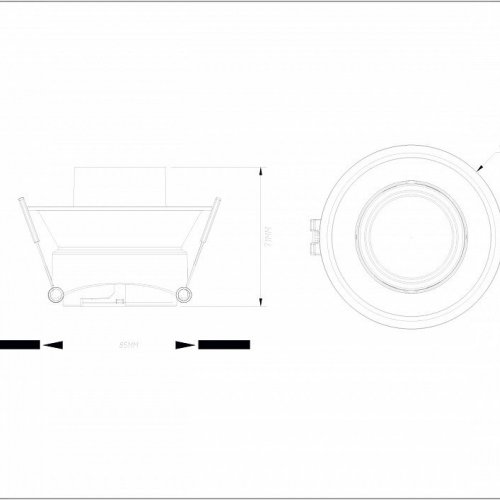 Встраиваемый светильник Denkirs Karup DK3126-WH