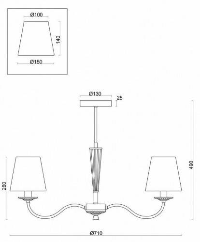 Потолочная люстра Freya Osborn FR2027PL-05BS