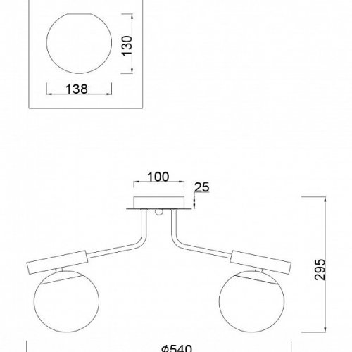 Потолочная люстра Freya Paolina FR5011CL-03B