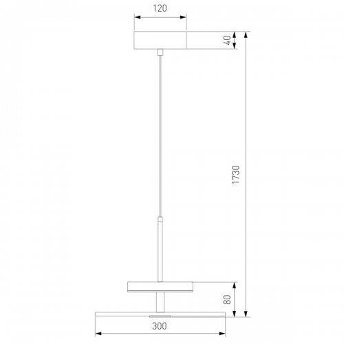 Подвесной светодиодный светильник Eurosvet Thasos 40342 LED черный