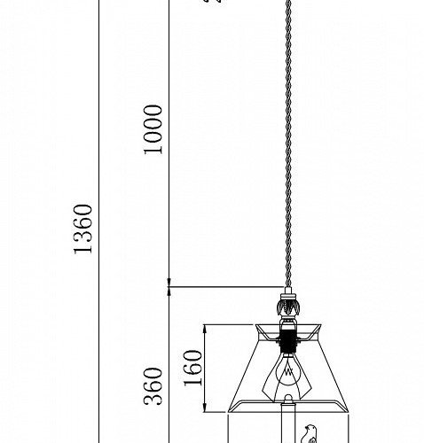 Подвесной светильник Maytoni Bird ARM013-PL-01-W