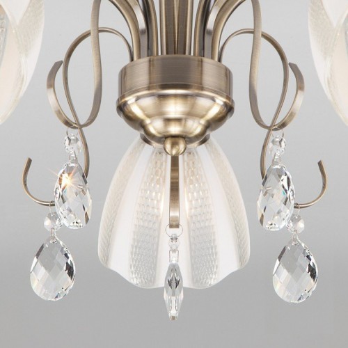 Потолочная люстра Eurosvet Floranse 30155/5 античная бронза