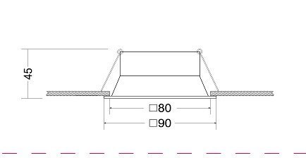 Встраиваемый светильник Maytoni Dot DL029-2-01B