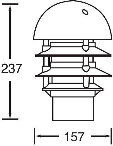Наземный светильник BRISBANE 67339-1000 Bl