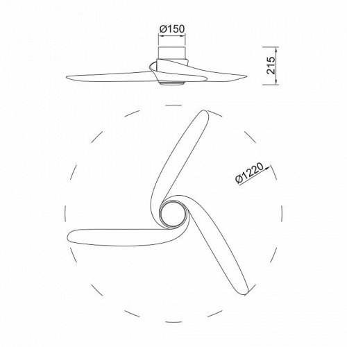 Люстра-вентилятор Mantra GROENLAND 9067 Люстра-вентилятор Mantra GROENLAND 9067