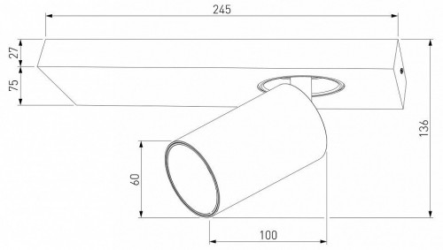 Спот Eurosvet Flank 20139/1 LED черный