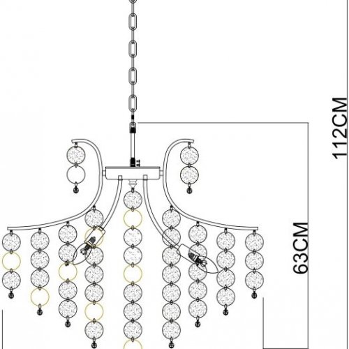 Подвесная люстра Pipirima A4089LM-8AB Подвесная люстра Pipirima A4089LM-8AB