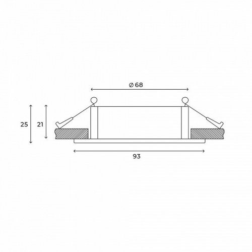 Встраиваемый светильник Hesby Lighting AtLas HSBL_0087