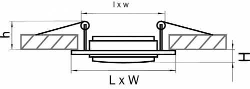 Точечный встраиваемый светильник Lightstar Singo 011611