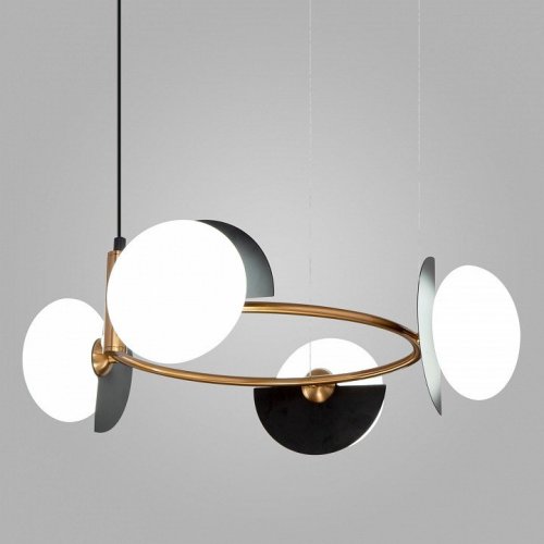 Подвесной светильник Eurosvet Moity 70150/4 черный/латунь