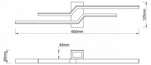 Настенный светильник Escada Rail 10219/2LED White