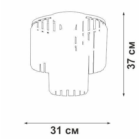 Потолочная люстра V5155-1/4PL