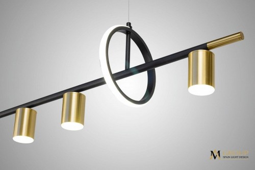 Люстра на штанге AM-Group  AM438 POLISHED GOLD