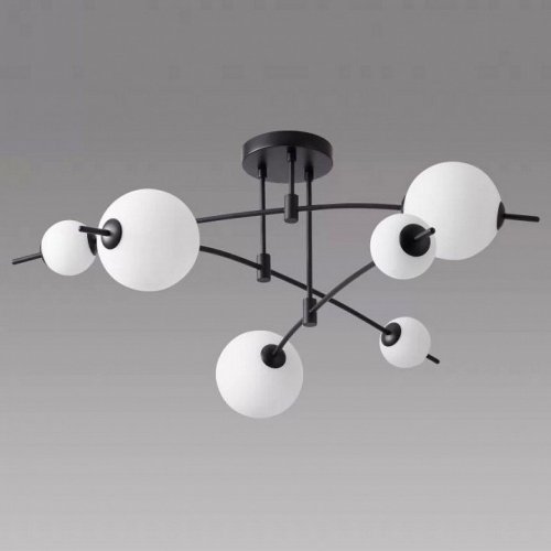 Потолочная люстра iLedex Epical 6827-6 BK+WH Потолочная люстра iLedex Epical 6827-6 BK+WH
