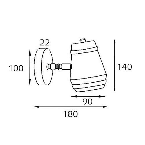Спот Italline Leo AP 6264 brass