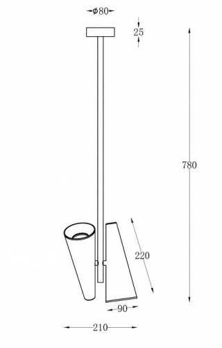 Потолочная люстра Maytoni Giro MOD095PL-02W