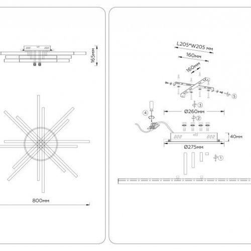 Потолочная люстра Comfort FL6275
