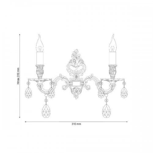 Бра Lucia Tucci Barletta W1730.2 Cream White Бра Lucia Tucci Barletta W1730.2 Cream White