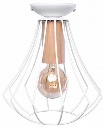 Накладной светильник Imex MD.9053 MD.9053-1-S-WH+WOOD Накладной светильник Imex MD.9053 MD.9053-1-S-WH+WOOD