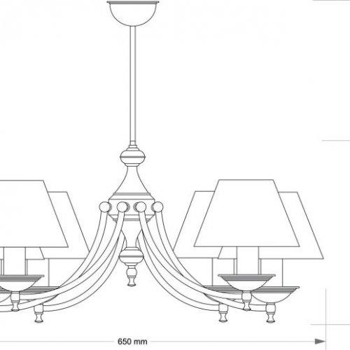 Потолочная люстра San Marino Lampshade SAN-ZW-6(P/A)CR