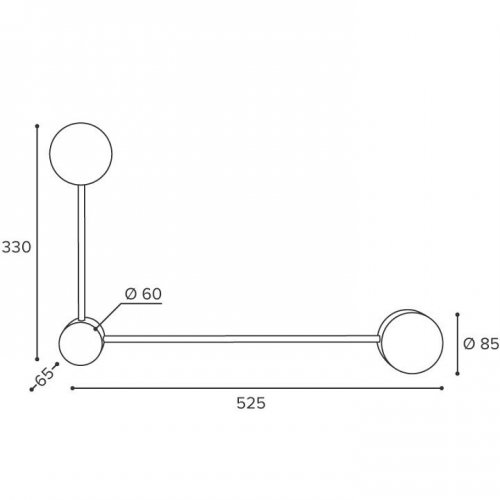 Накладной светильник Wolta Molecule WSL-GX53/13-L