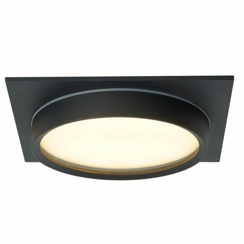 Светильник встраиваемый Feron DL705 потолочный GX70 черный квадрат IP44 51108