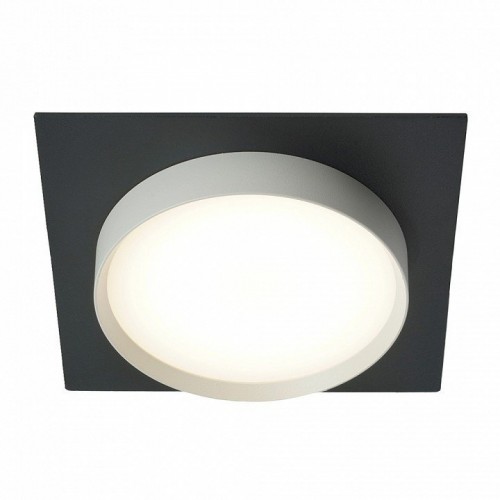 Светильник встраиваемый Feron DL506 потолочный GX53 черный + белый квадрат 51360