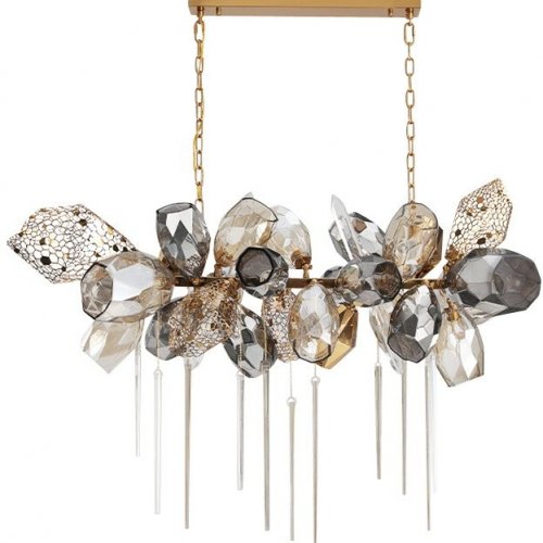 Подвесная люстра DeLight Collection Britannica 8898P/BS gold/smoky