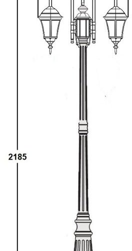 Наземный фонарь Oasis Light ASTORIA 1 S 91309SB/10 down Bl