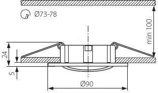 Точечные светильники Kanlux SIMI CT-DTO50-AB 19500