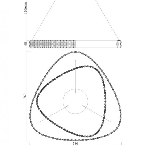 Подвесная люстра Veronique LE3030/850 CH