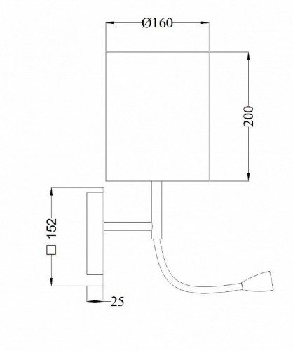 Бра Maytoni Bergamo MOD617WL-01CH