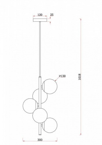Потолочная люстра Freya Zing FR5199PL-05BS1