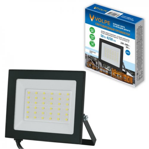 Прожектор уличный ULF-Q519 50W/6500K IP65 220-240V BLACK Прожектор уличный ULF-Q519 50W/6500K IP65 220-240V BLACK