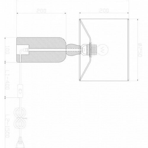 Интерьерная настольная лампа Forest FR5326TL-01W