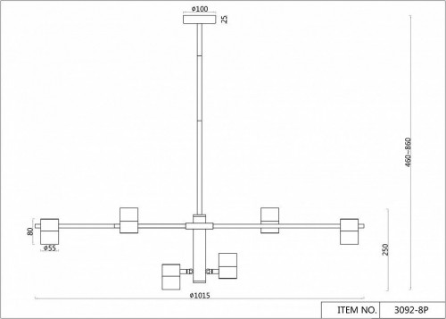 Подвесная люстра F-Promo Chart 3092-8P