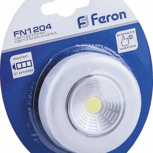 Светодиодный светильник-кнопка Feron FN1204 23374 Светодиодный светильник-кнопка Feron FN1204 23374